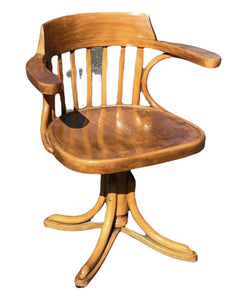 Bentwood Swivel Desk Chair