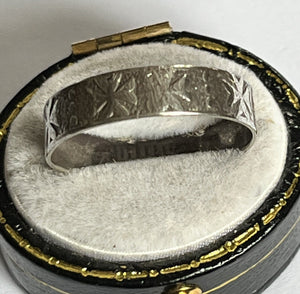 Vintage Silver 925 Maltese Cross Ring Size Q1/2