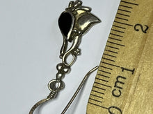 Vintage Silver 925 Onyx Drop Earrings