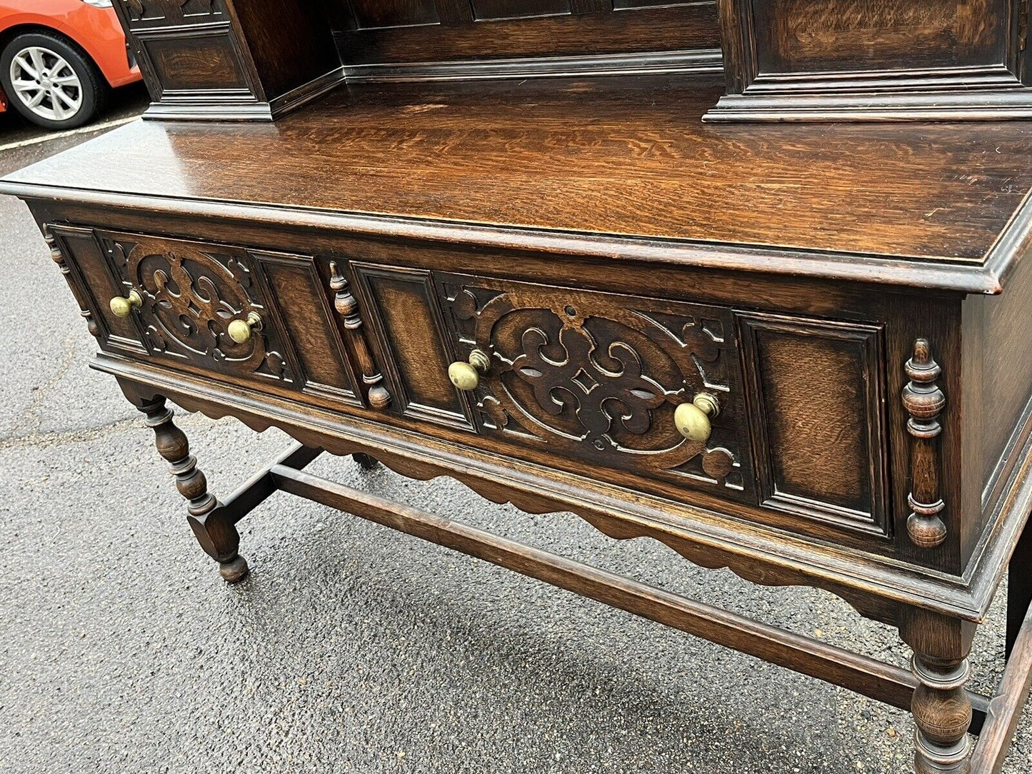 Oak Dresser By Denby & Spinks Of Leeds, Circa 1930's.