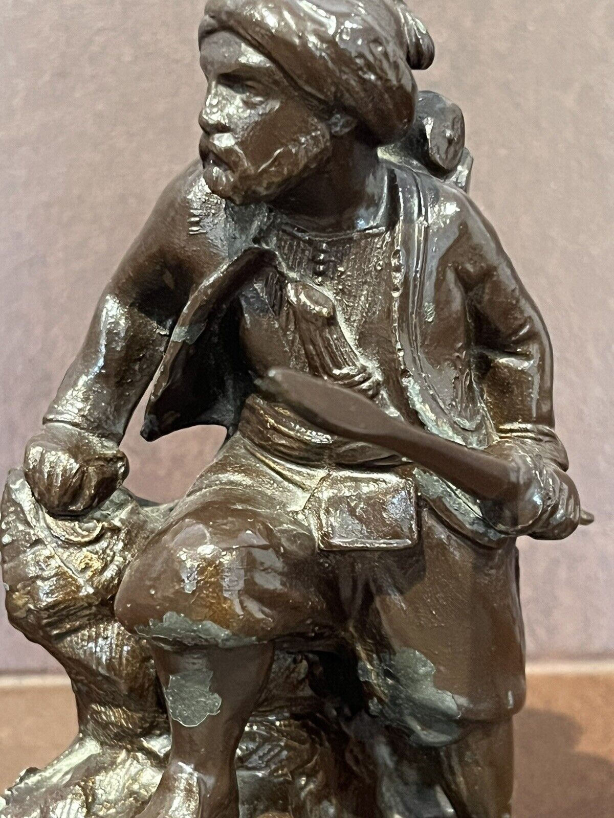 Metal Model Of A Samurai