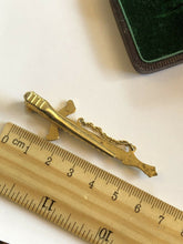 Vintage Novelty Sword Mother Of Pearl Damascene Tie Clip