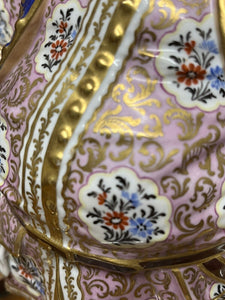 Huge Antique Royal Crown Derby Porcelain Figure Of Falstaff