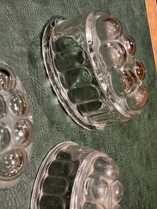 Set Of Vintage Glass Jelly Moulds