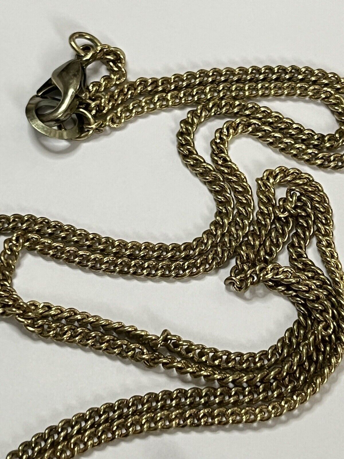 Vintage Natural Stone Diamanté Pendant Necklace