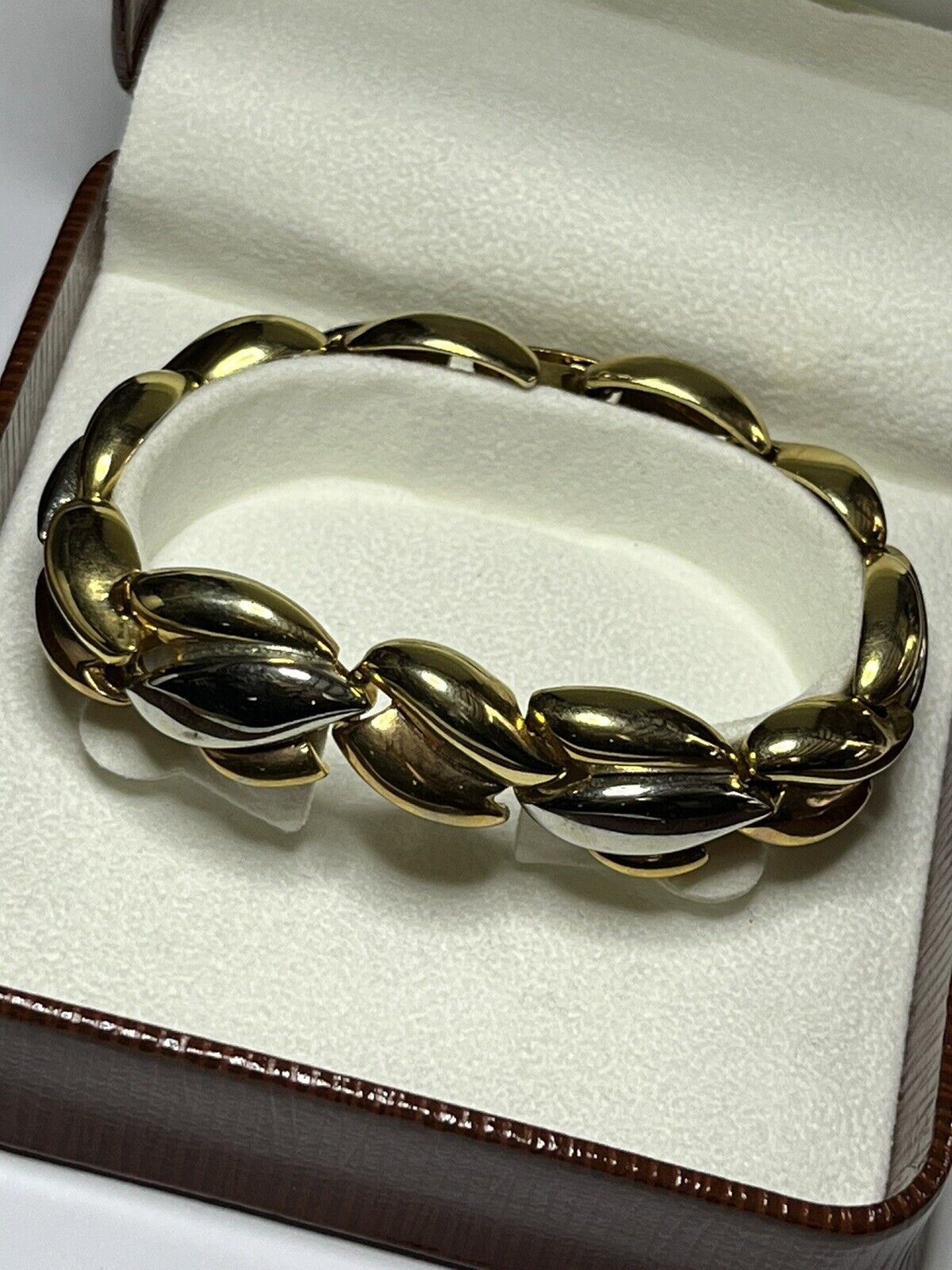 Vintage 3 Gold Tone Entwined Bracelet