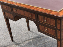 Hall Table With Drawers & Leather Top