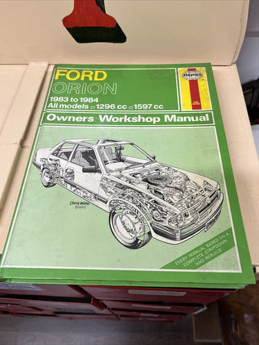 Ford Orion Owners Workshop Manual