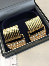 Vintage 1980s Diamanté Necklace And Clip On Earring Set