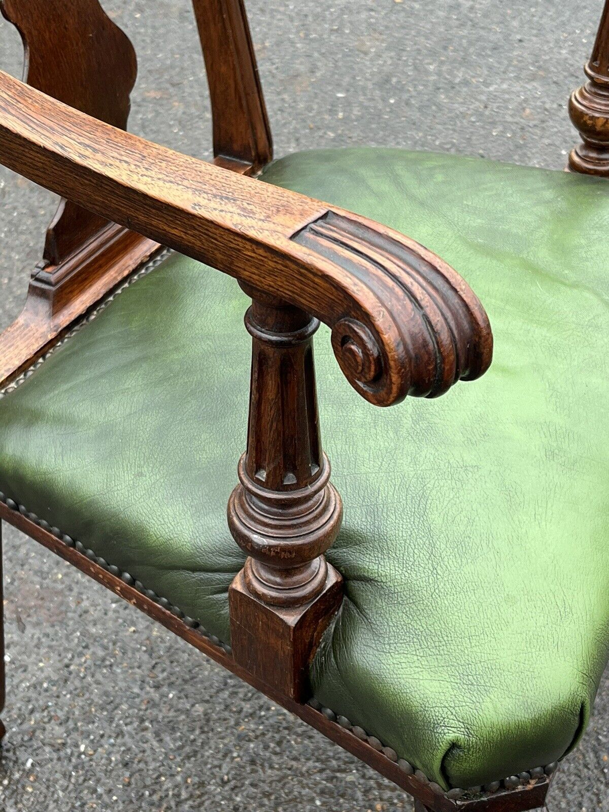Antique Library Armchair.