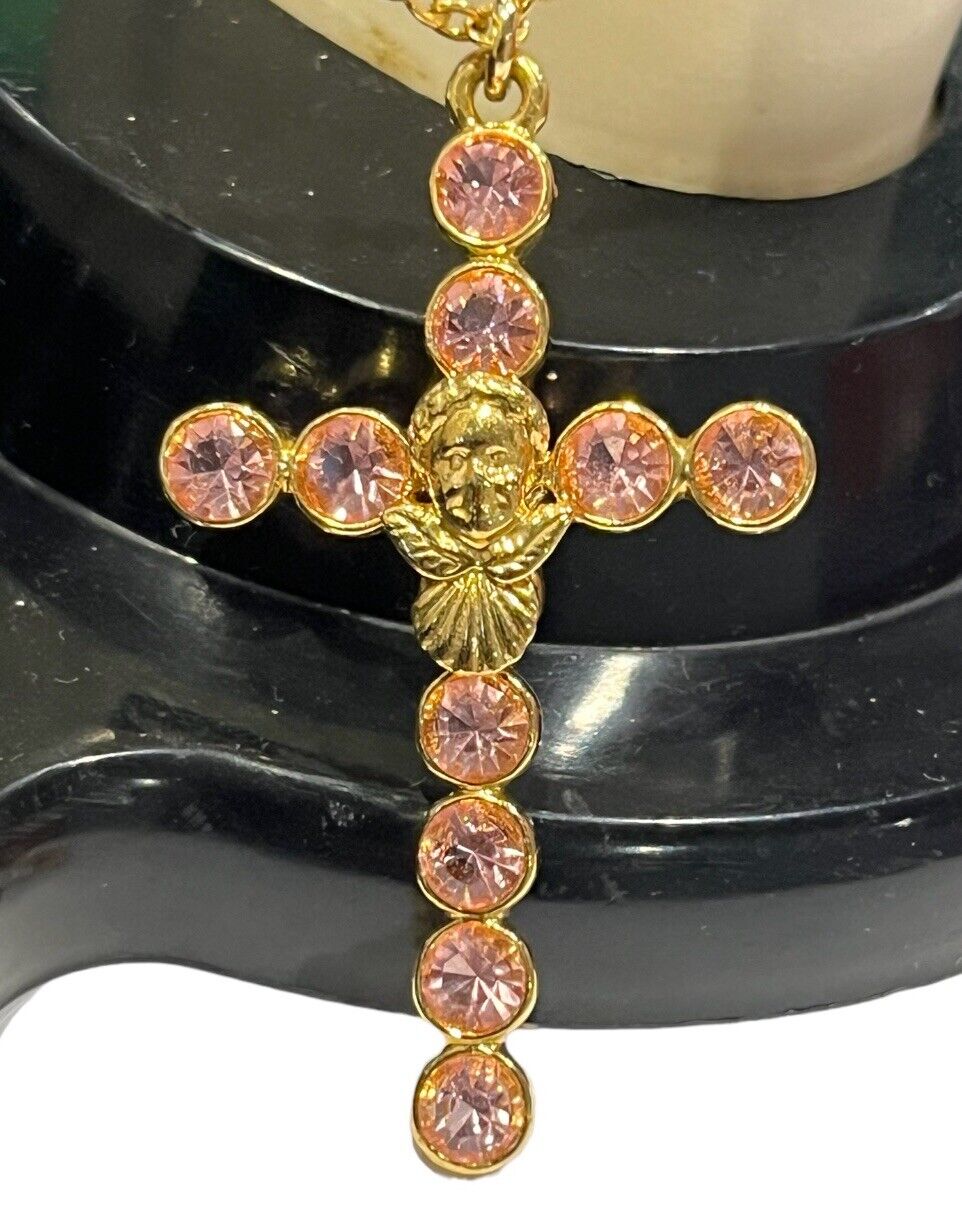 Vintage Kirks Folly Cherub Rhinestone Pendant on 925 SU Made in Italy Long  Chain Necklace - Etsy | Rhinestone pendant, Long chain necklace, Pendant