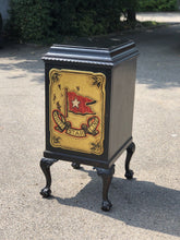 Pair Of Edwardian Wine Celleratte Cabinets With White Star Line Decoration.