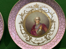 Antique Portrait Cabinet Plates, Chateau De Fontainebleau. Louis XV & Pompadour