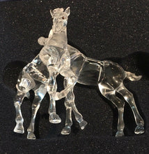 Swarovski Crystal Pair Of Foals. Boxed.