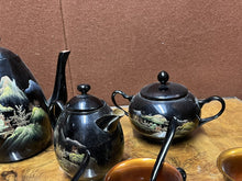 Antique Papier-mâché Tea & Coffee Set. Ship Worldwide