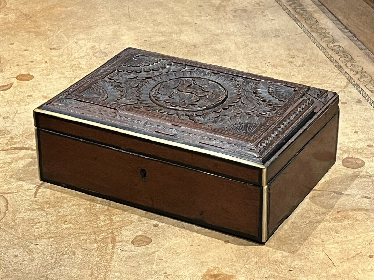 Antique Trinket Box, Desk Box, Jewellery Box