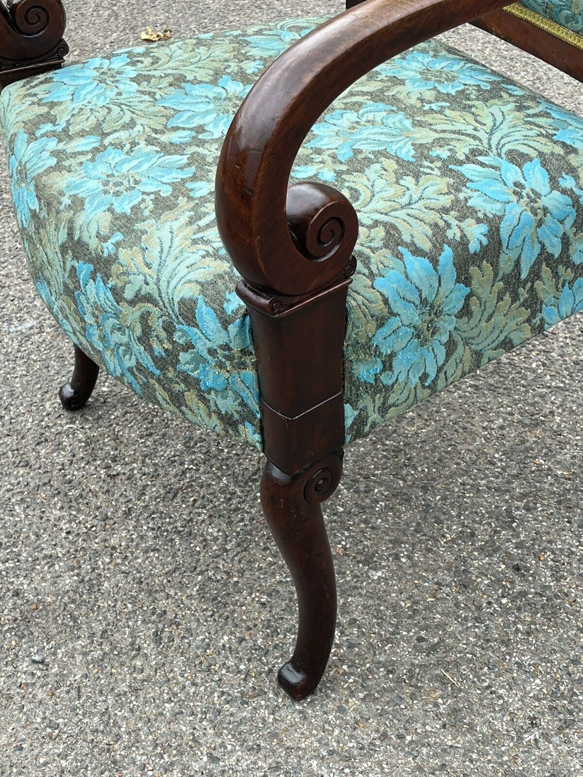 Regency Mahogany Country House Library Armchair.