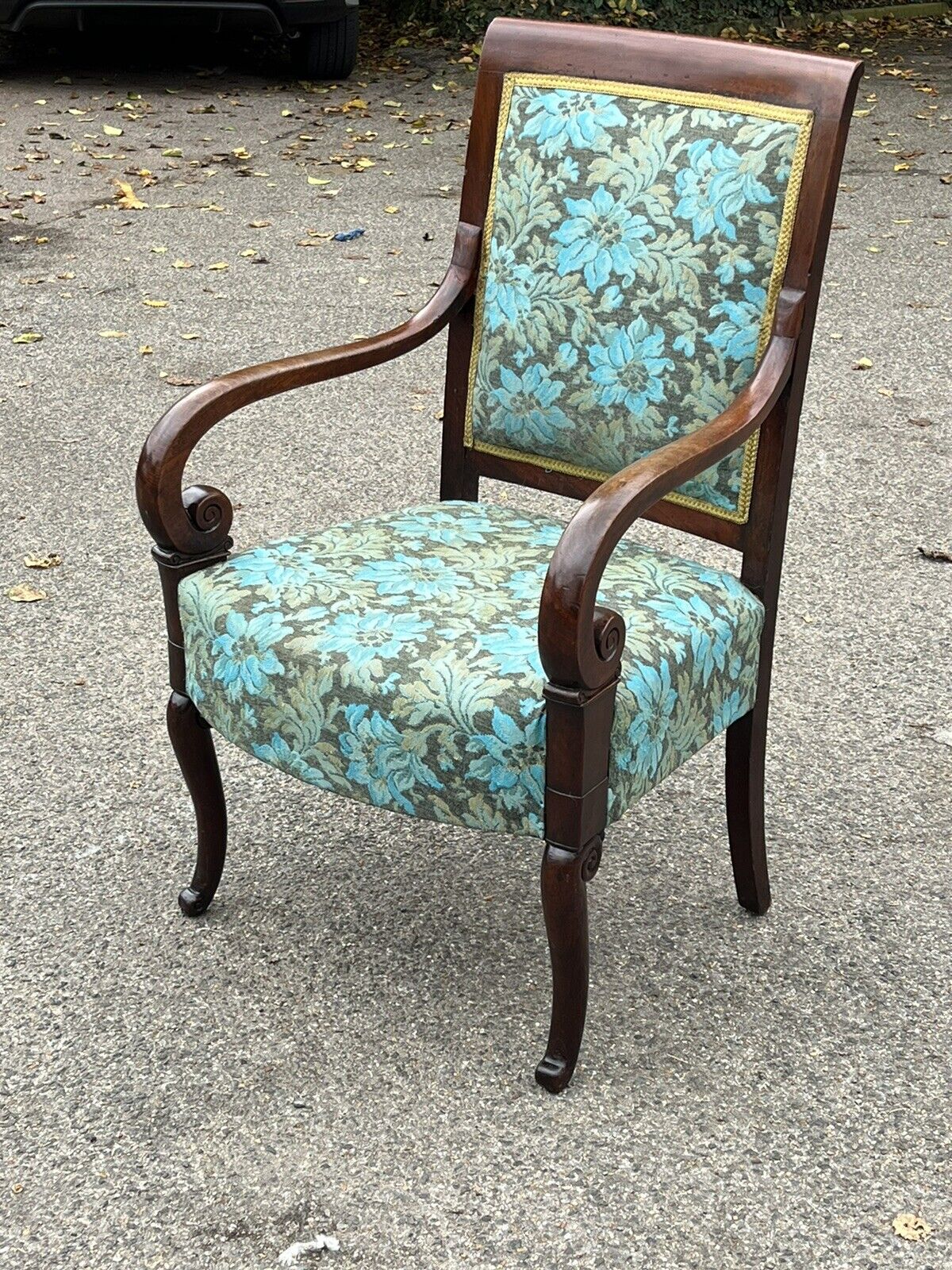 Regency Mahogany Country House Library Armchair.