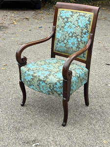 Regency Mahogany Country House Library Armchair.