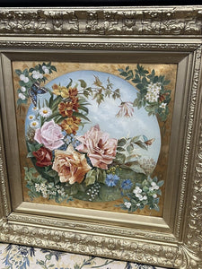 Antique Floral Still Life,  On Canvas, Signed &Dated, Max Winter.