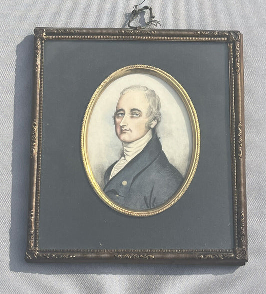 Portrait Miniature Of Thomas Pagon, by Thomas Bowen