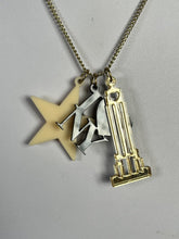 Vintage Acrylic New York Star Pendant Necklace