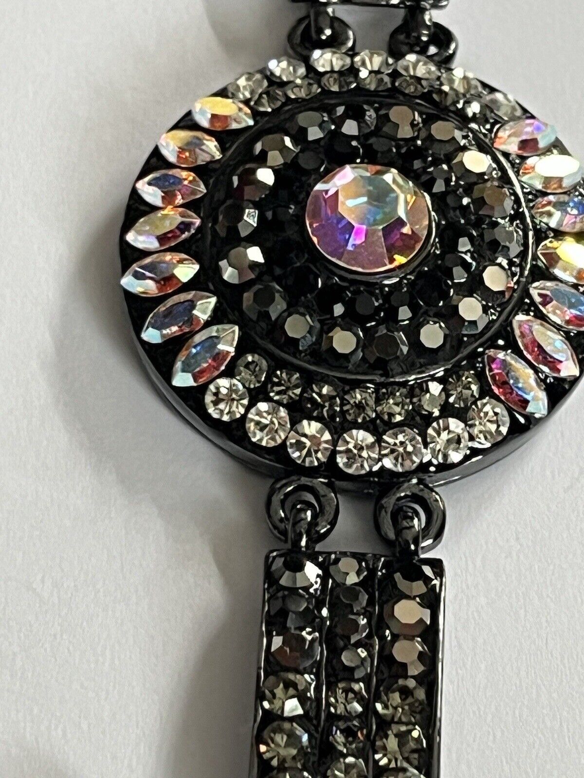 Butler And Wilson Gunmetal Black Aurora Borealis Bracelet