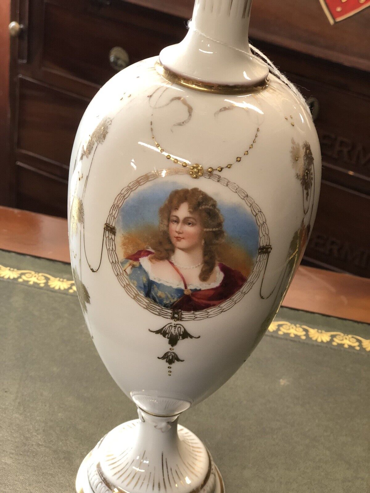Victorian Decorated Porcelain Vase