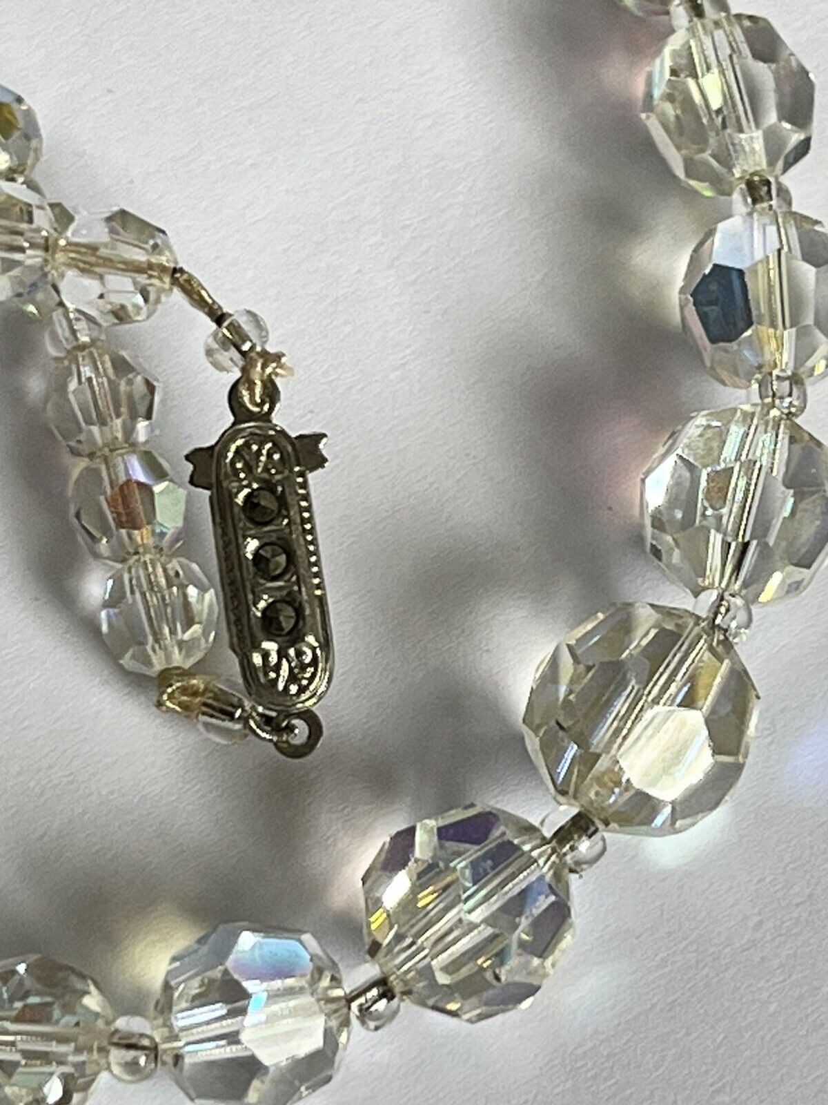 Vintage Aurora Borealis Beaded Necklace