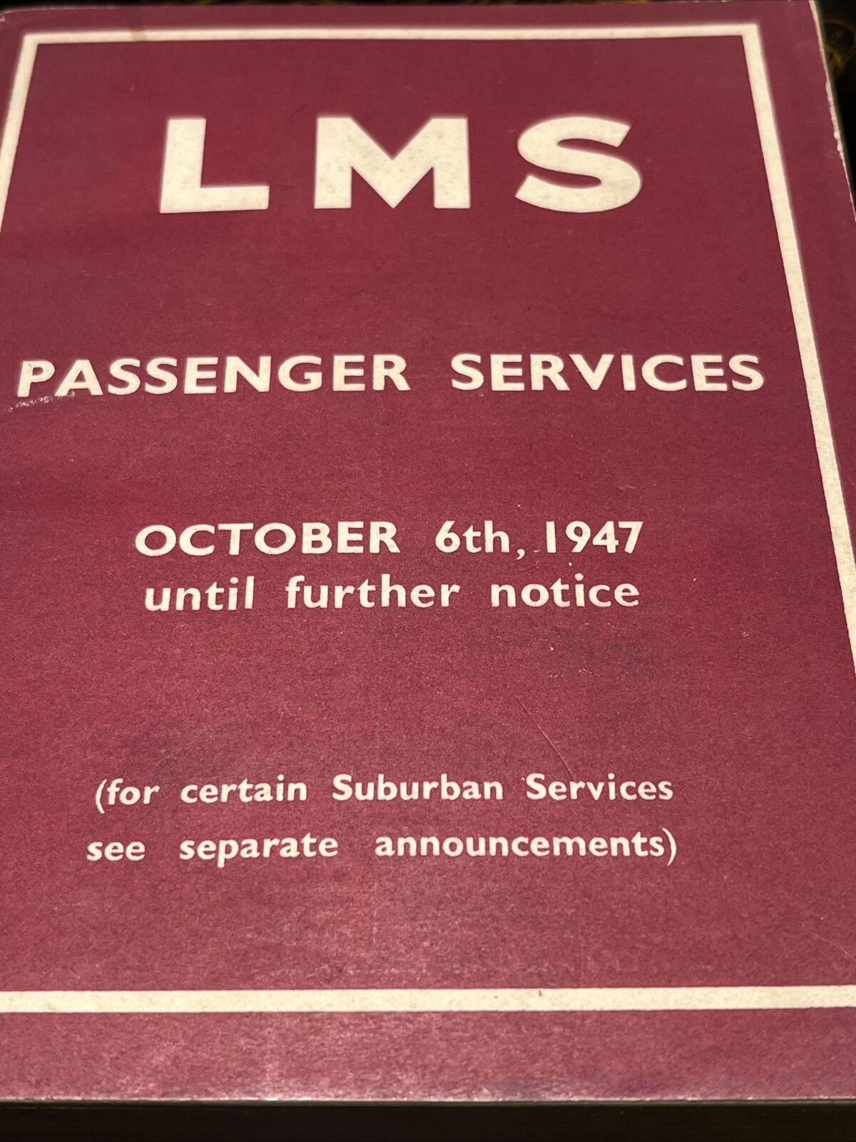 LMS Passenger Services 1947