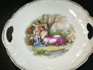 German Porcelain Pair Of Cabinet Plates