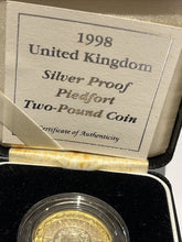 1998 Silver Proof  Piedfort Two Pounds Coin