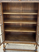 Edwardian Oak Glazed Bookcase