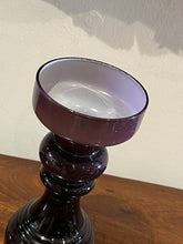 Mid Century Glass Candle Holder