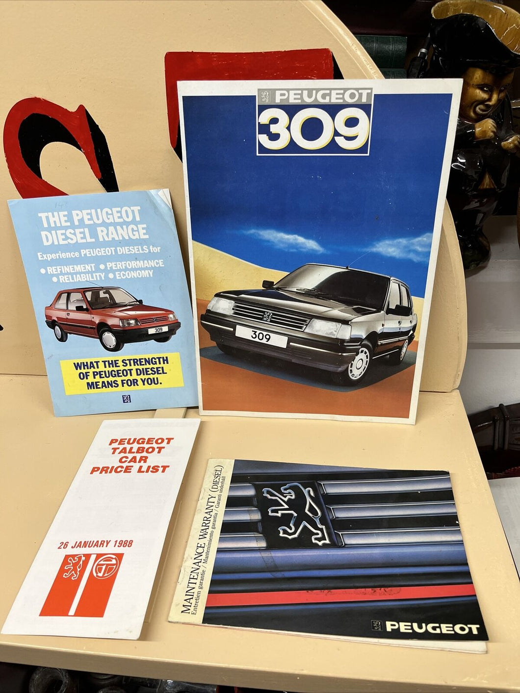 Peugeot 309 Owners Booklets