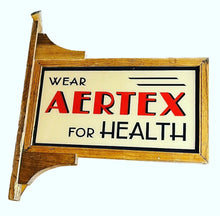 Art Deco Double Sided Aertex For Health Glass Shop Sign In Oak Frame. Very Rare.
