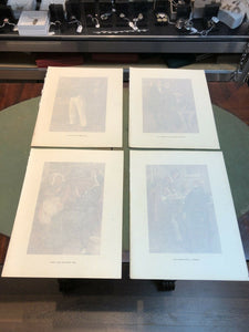 Charles Dickens Character Prints 1924 By Harold Copping, Un Framed. Set of 4...