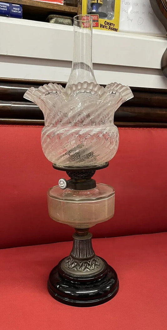 Victorian Oil Lamp. We Ship Worldwide.