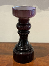 Mid Century Glass Candle Holder