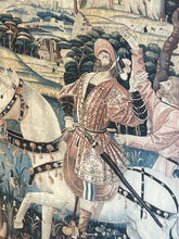 Tudor Hunting Scene Tapestry, Hunting Dogs & Birds Of Prey. HUGE IN SIZE