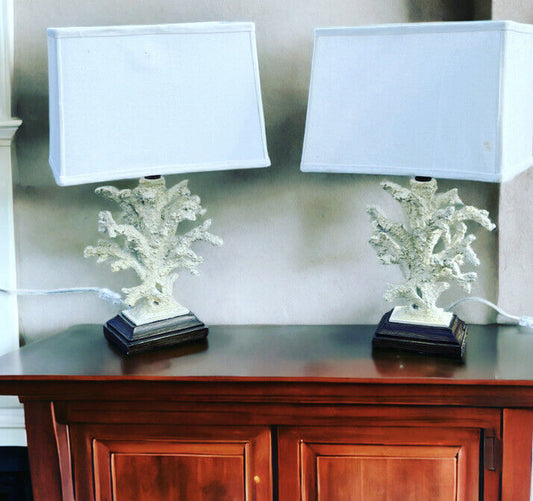 Designer Table Lamps. With Shades.