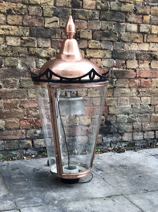 Large Copper Lamppost Lantern