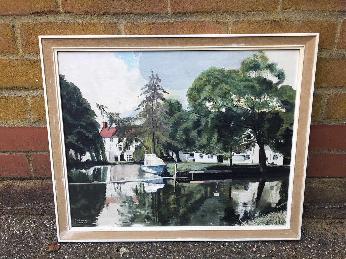 Original Painting Of “The Stort, Parndon Hill, 1978 By Andy Anderson