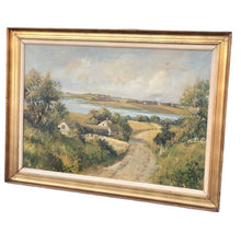 Danish Landscape Oil Painting In Gilt Frame, Signed, Large & Impressive
