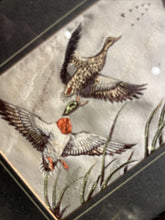 Pair Of Silk Pictures Of Birds. We Ship Worldwide.