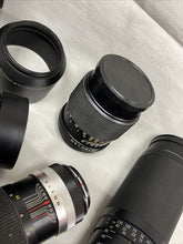 Vintage Camera zoom lenses