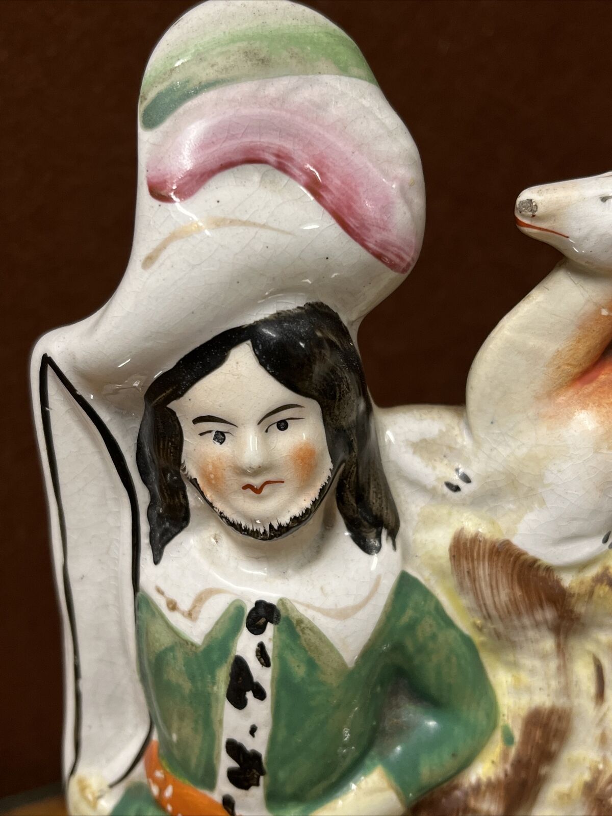 Staffordshire Hunting Figure