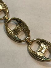 Vintage 1980s Red Stone Gold Tone Necklace and Bracelet Set