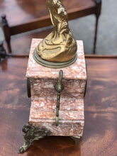Victorian French Marble Clock, Chimes On A Bell.