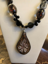 Vintage Glass Lampwork Statement Necklace